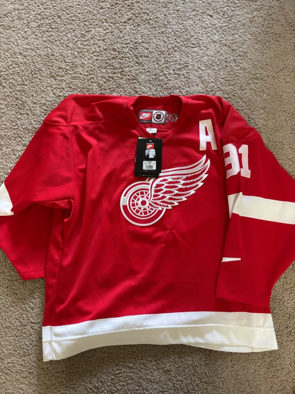 Detroit Red Wings Red NHL Jersey- NIKE